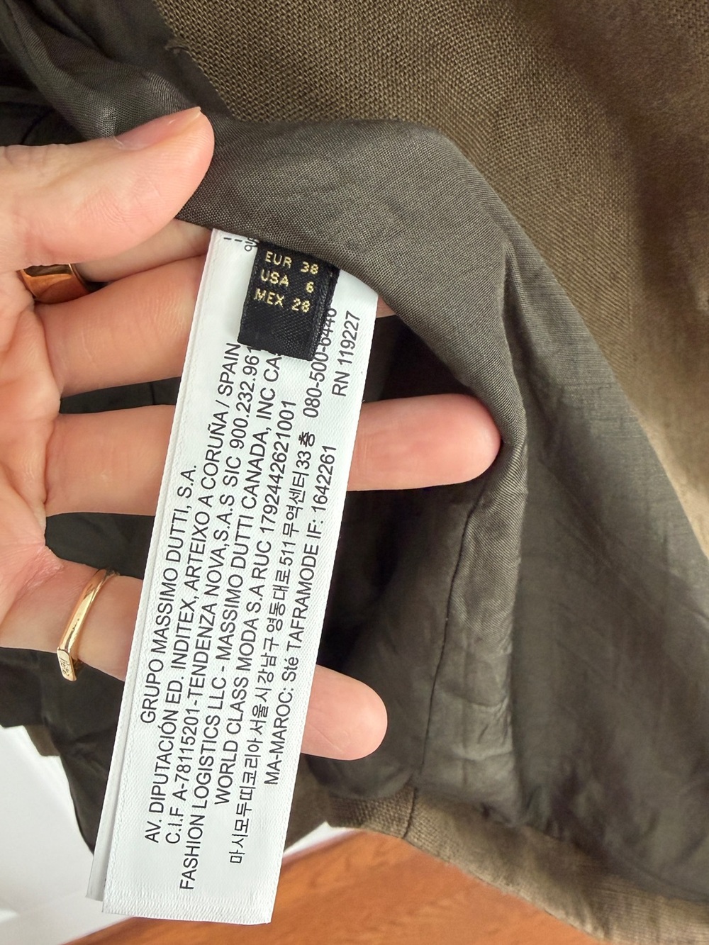 Massimo Dutti Brown Linen Blazer - Picture 5 of 6
